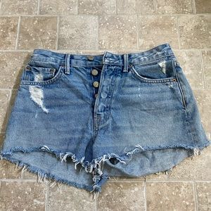 Light wash GRLFRND denim shorts size 25, Like new